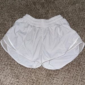 Lululemon white Hotty Hot shorts